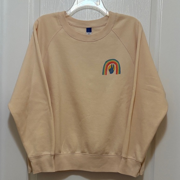 Old Navy Tops - Old Navy Light Peach Crewneck Sweatshirt L‎